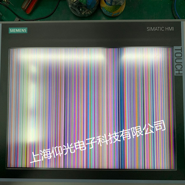 西門(mén)子TP1200系列觸摸屏維修,顯示花屏橫豎條修理 當(dāng)天好